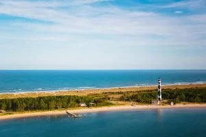 Cape Lookout Lighthouse auf den Outer Banks, North Carolina