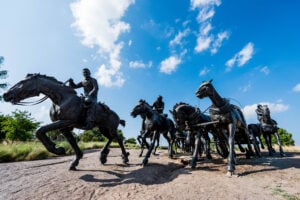 Land Run Statue, OKC, Oklahoma, USA