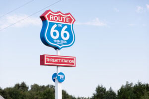 Threatt Filling Station Ribbon Cutting, Luther, Oklahoma, USA
