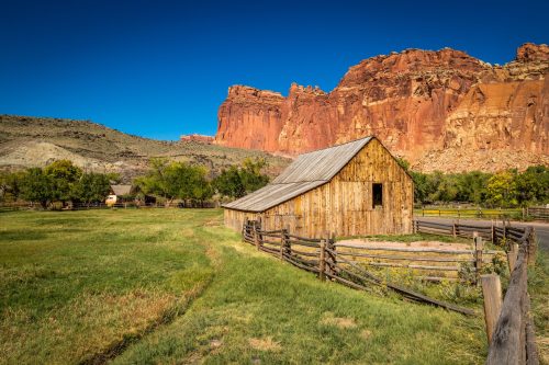 Alter Stall in Fruita in der Nähe des Parkeingangs