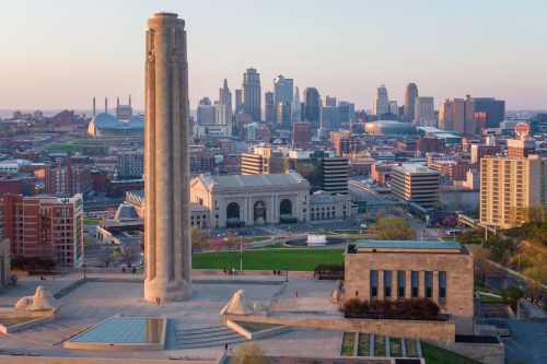 Downtown Skyline, Liberty Memorial, Kansas City, Missouri
