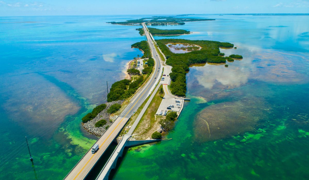 Overseas,Highway,To,Key,West,Island,,Florida,Keys,,Usa.,Aerial