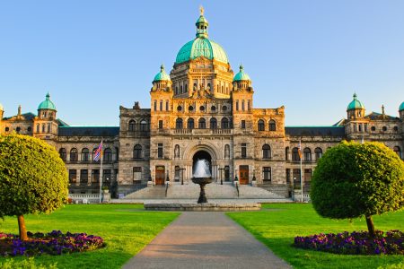 Parlamentsgebäude in Victoria, Vancouver Island