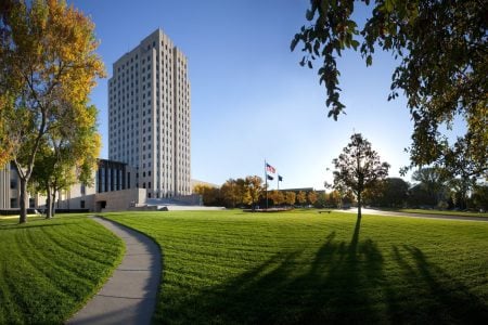 State Capitol in Bismarck, North Dakota
