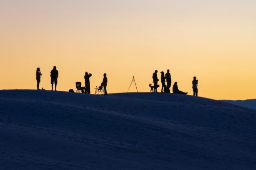 Sonnenuntergang im White Sands Nationalpark