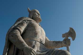 Wikinger Statue in Gimli, Manitoba
